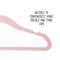 Honey Can Do Pink Slim Profile Rubber Kids Hangers, 10ct.